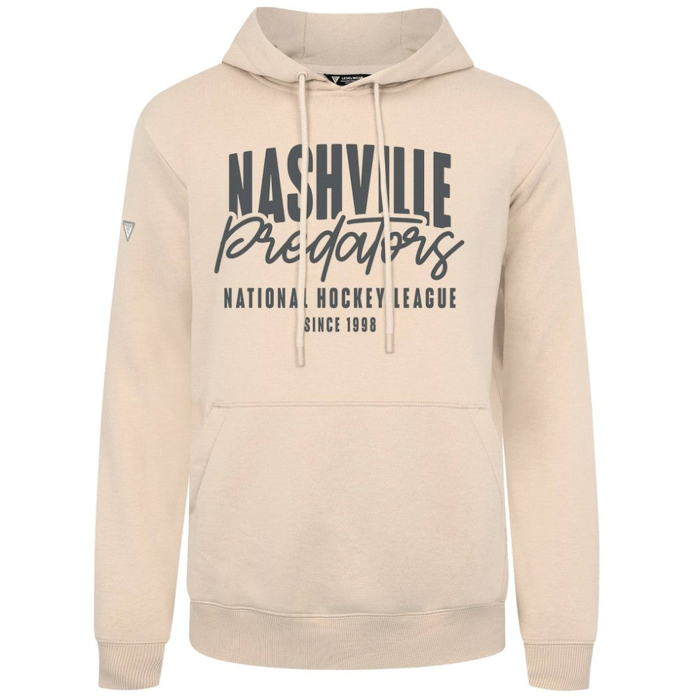NHL Nashville Predators Levelwear Podium Response Pullover Hoodie - Khaki