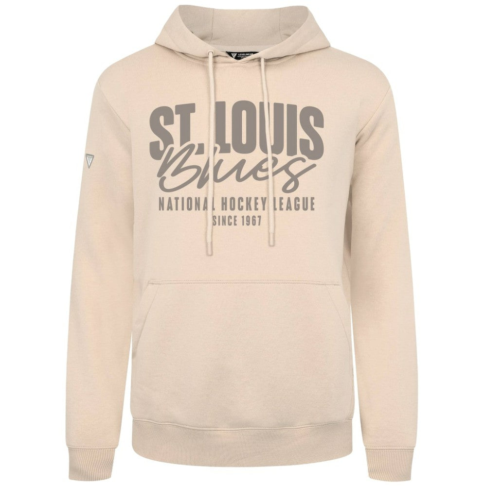 NHL St. Louis Blues Levelwear Podium Response Pullover Hoodie - Khaki