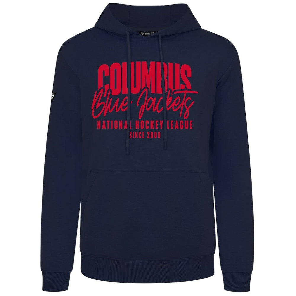 NHL Columbus Blue Jackets Levelwear Podium Response Pullover Hoodie - Navy