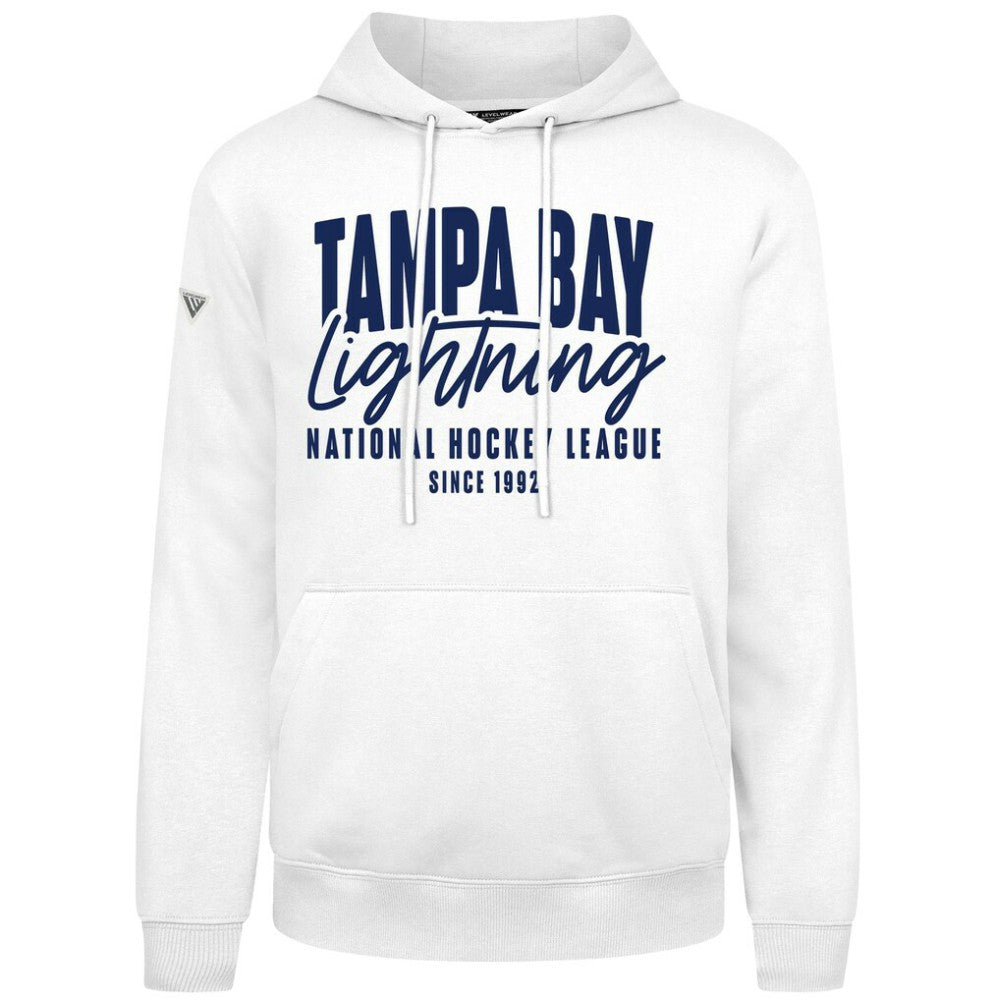 NHL Tampa Bay Lightning Levelwear Podium Response Pullover Hoodie - White