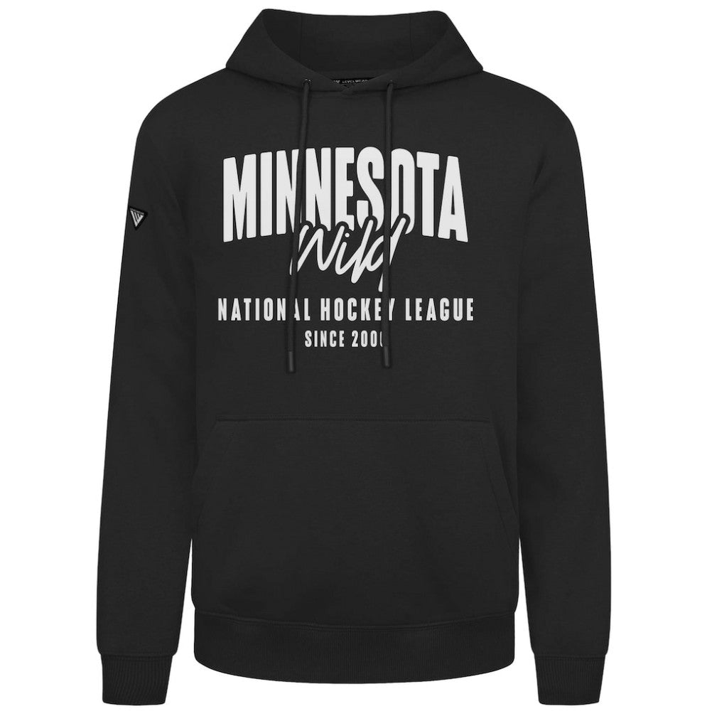 NHL Minnesota Wild Levelwear Podium Response Pullover Hoodie - Black