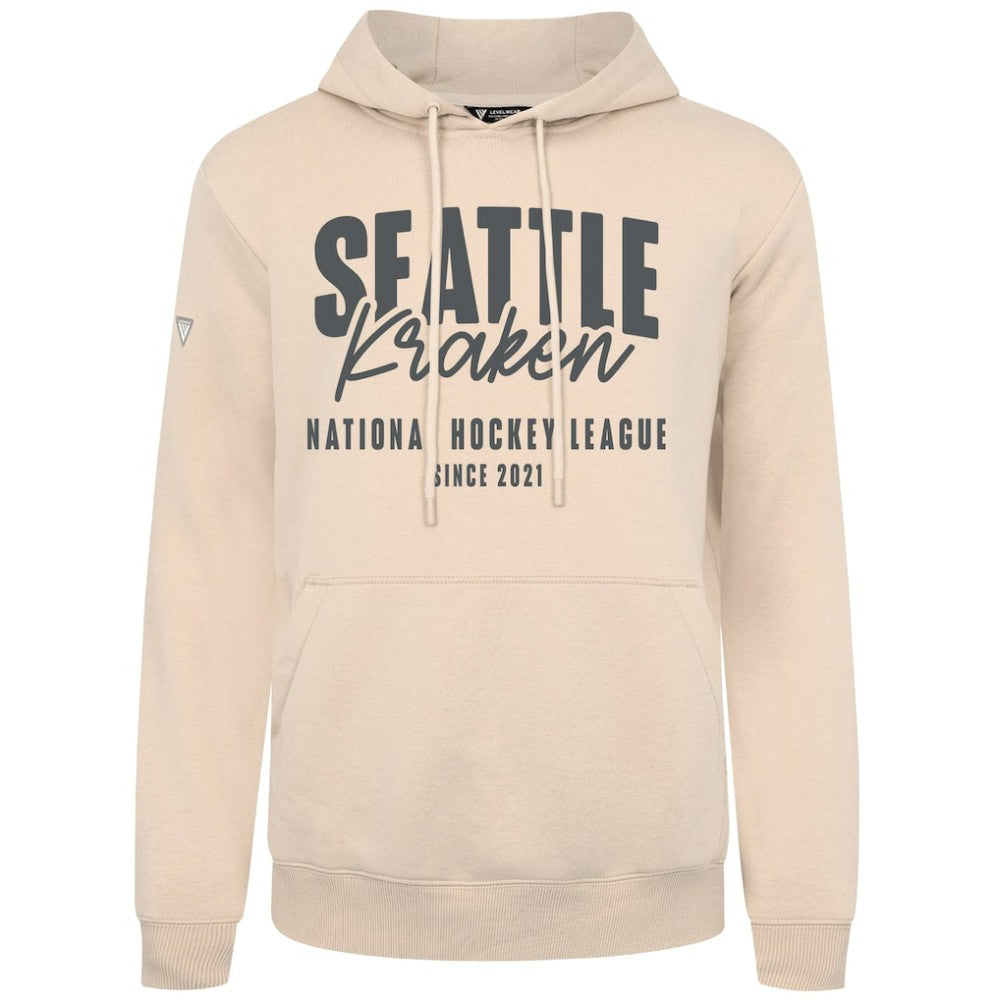 NHL Seattle Kraken Levelwear Podium Response Pullover Hoodie - Khaki