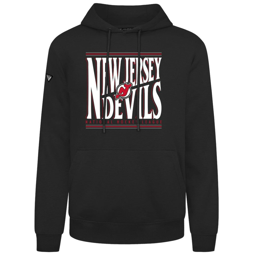 NHL New Jersey Devils Levelwear Podium Powerhouse Pullover Hoodie - Black