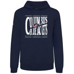 NHL Columbus Blue Jackets Levelwear Podium Powerhouse Pullover Hoodie - Navy