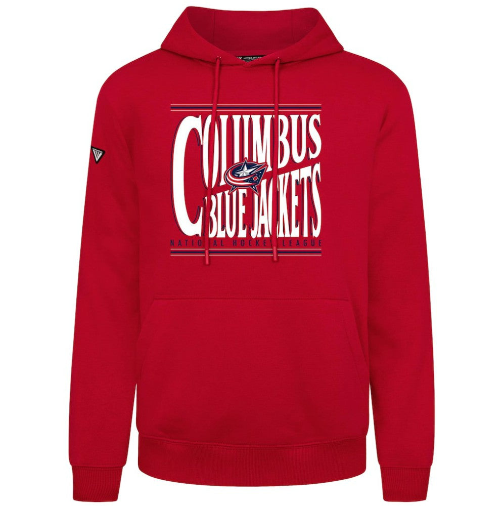 NHL Columbus Blue Jackets Levelwear Podium Powerhouse Pullover Hoodie - Red