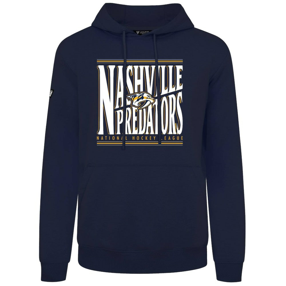 NHL Nashville Predators Levelwear Podium Powerhouse Pullover Hoodie - Navy