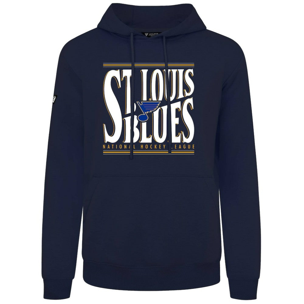 NHL St. Louis Blues Levelwear Podium Powerhouse Pullover Hoodie - Navy