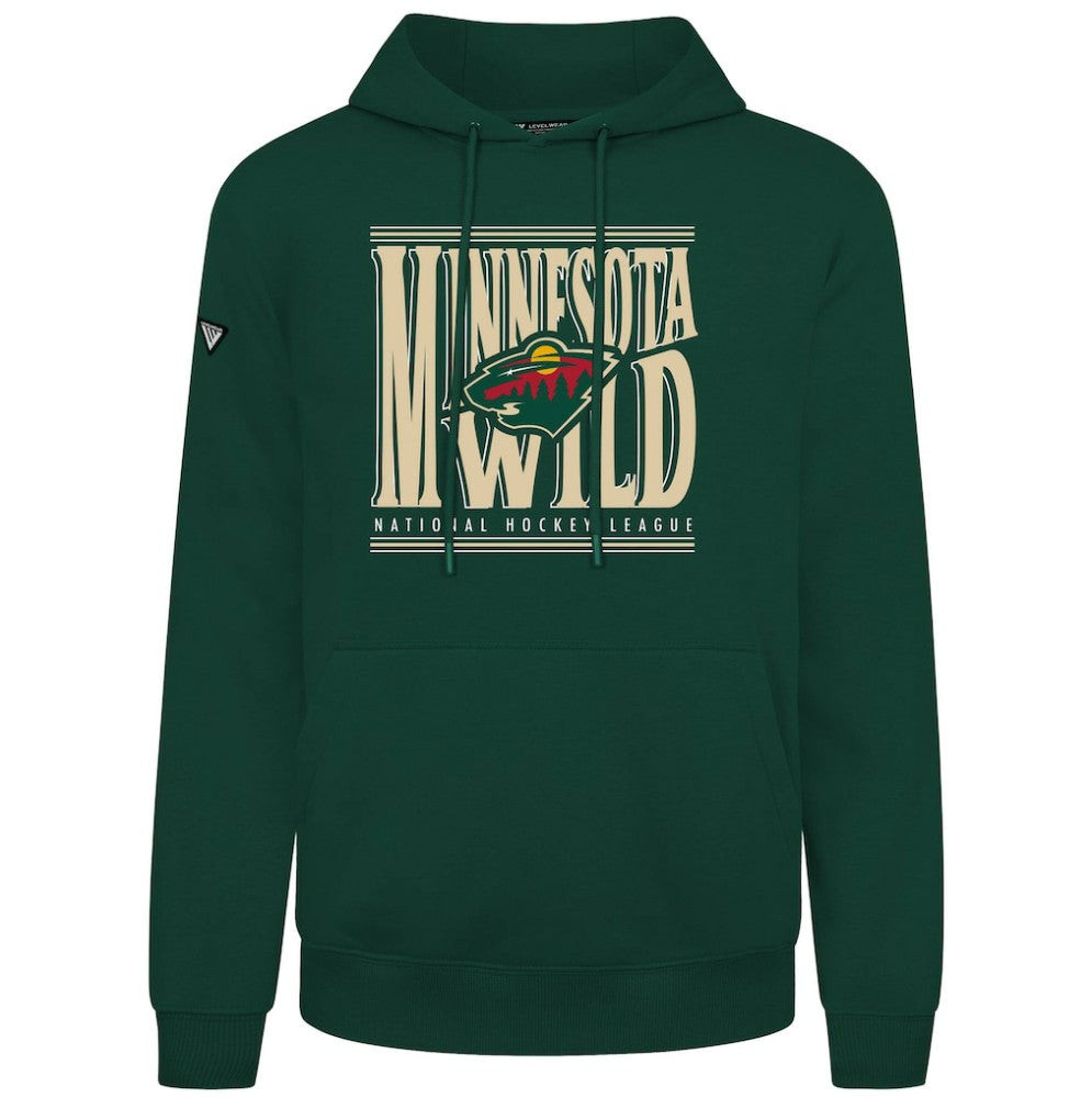 NHL Minnesota Wild Levelwear Podium Powerhouse Pullover Hoodie - Green