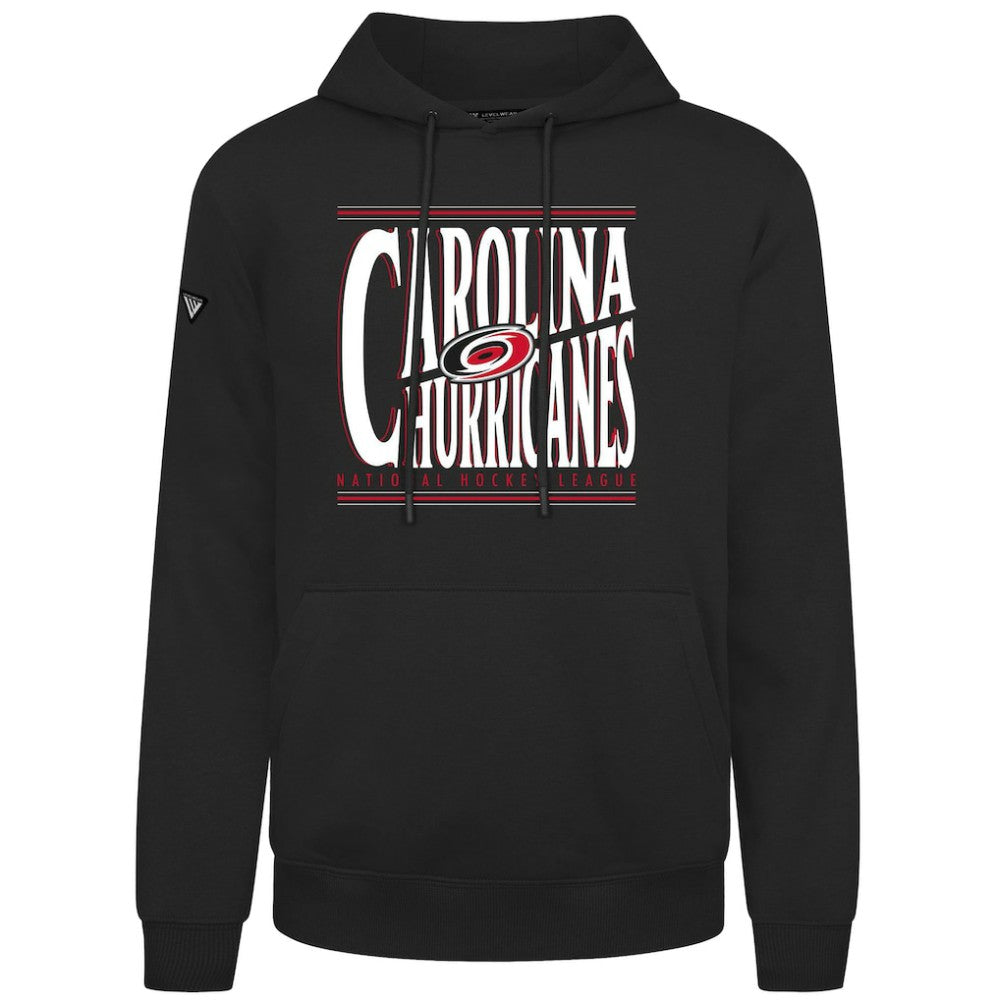 NHL Carolina Hurricanes Levelwear Podium Powerhouse Pullover Hoodie - Black