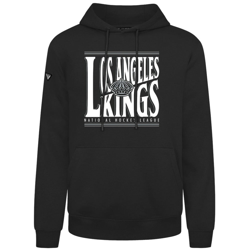NHL Los Angeles Kings Levelwear Podium Powerhouse Pullover Hoodie - Black