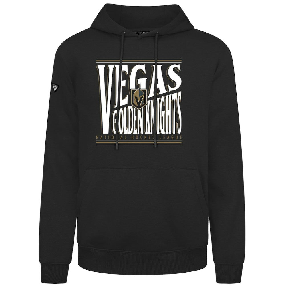 NHL Vegas Golden Knights Levelwear Podium Powerhouse Pullover Hoodie - Black