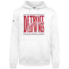 NHL Detroit Red Wings Levelwear Podium Powerhouse Pullover Hoodie - White