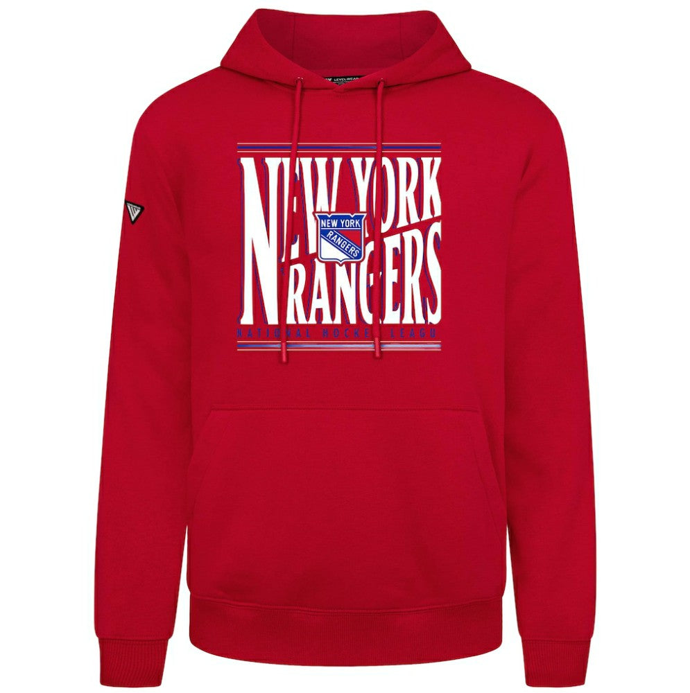 NHL New York Rangers Levelwear Podium Powerhouse Pullover Hoodie - Red