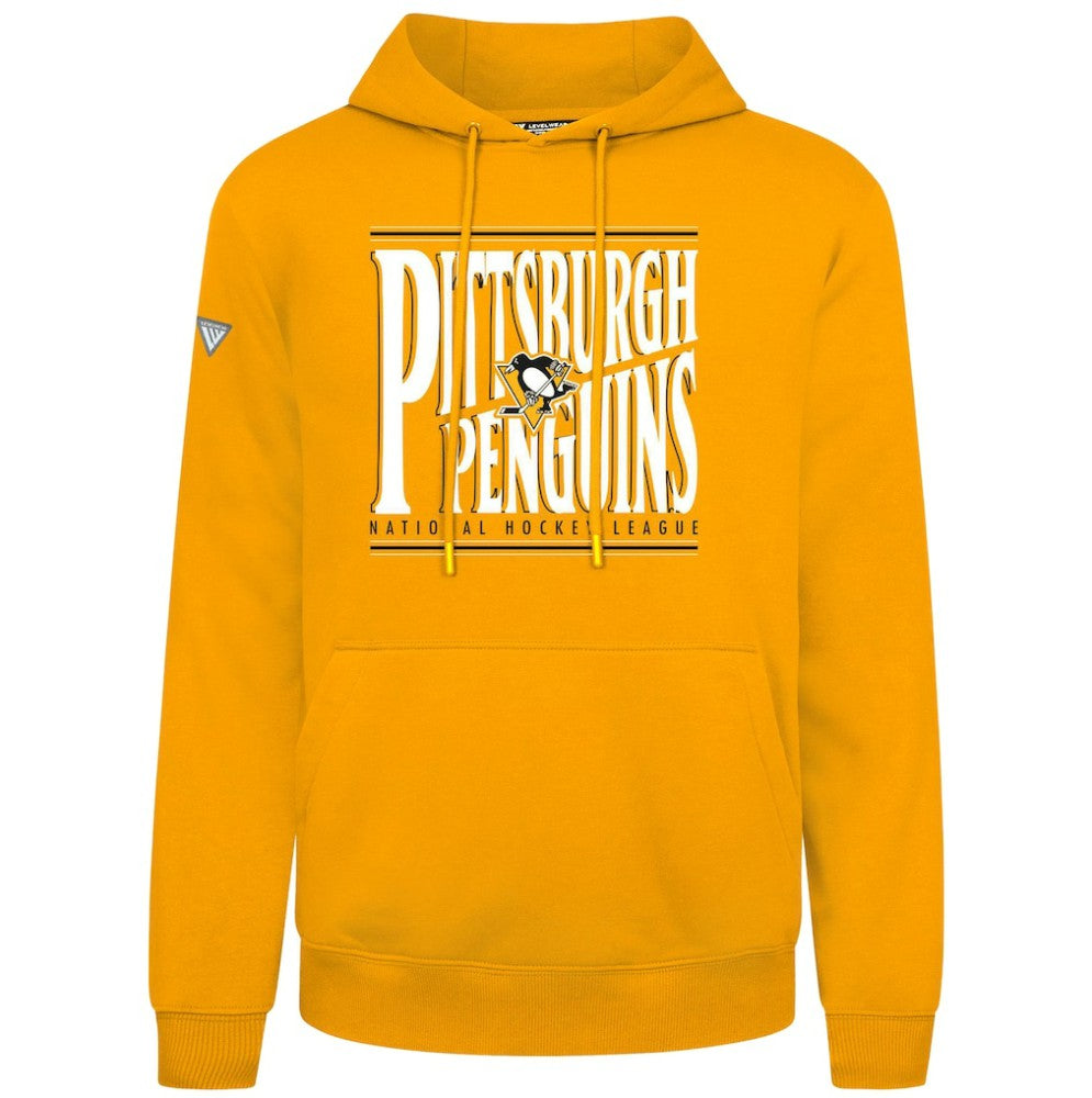 NHL Pittsburgh Penguins Levelwear Podium Powerhouse Pullover Hoodie - Gold