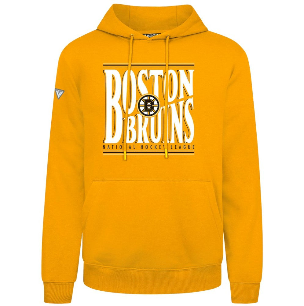 NHL Boston Bruins Levelwear Podium Powerhouse Pullover Hoodie - Gold