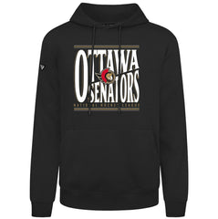 NHL Ottawa Senators Levelwear Podium Powerhouse Pullover Hoodie - Black
