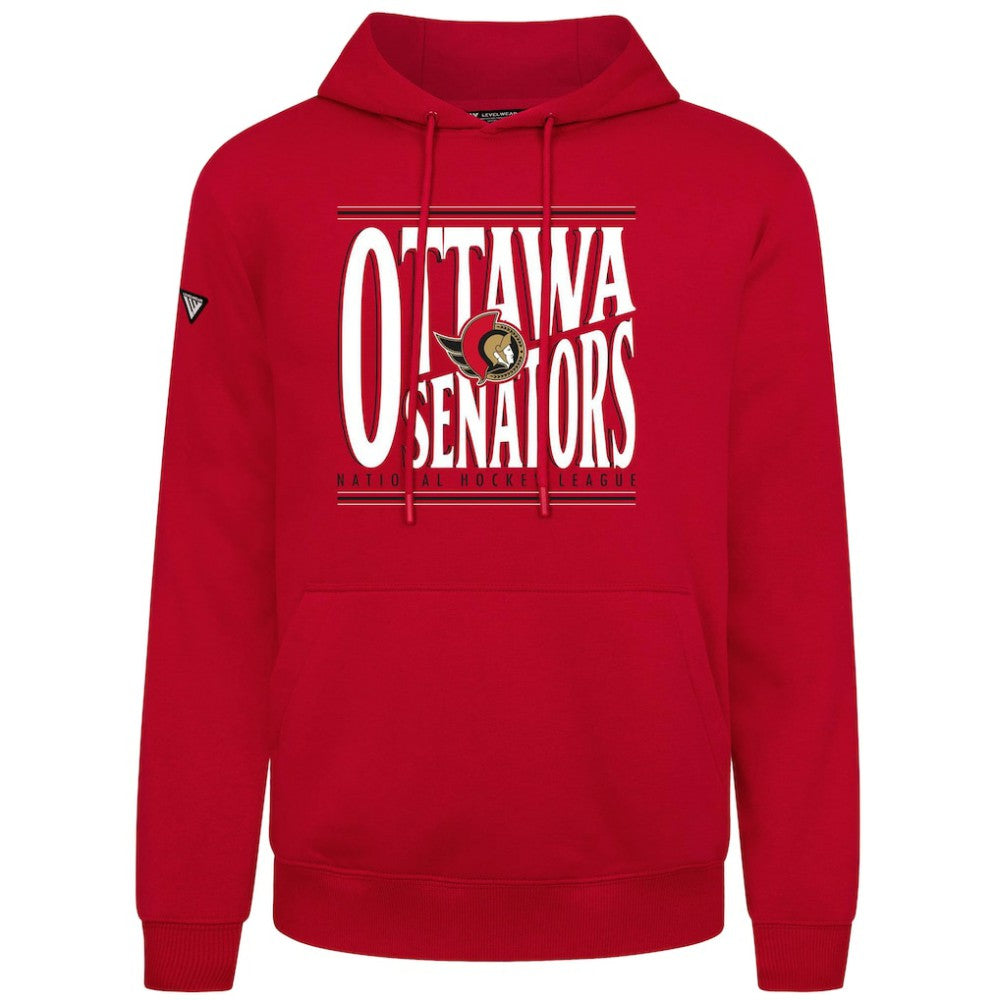 NHL Ottawa Senators Levelwear Podium Powerhouse Pullover Hoodie - Red