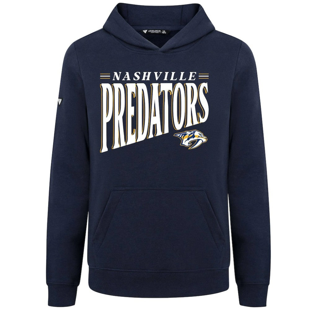 NHL Nashville Predators Levelwear Youth Jr Podium Tally Pullover Hoodie - Navy