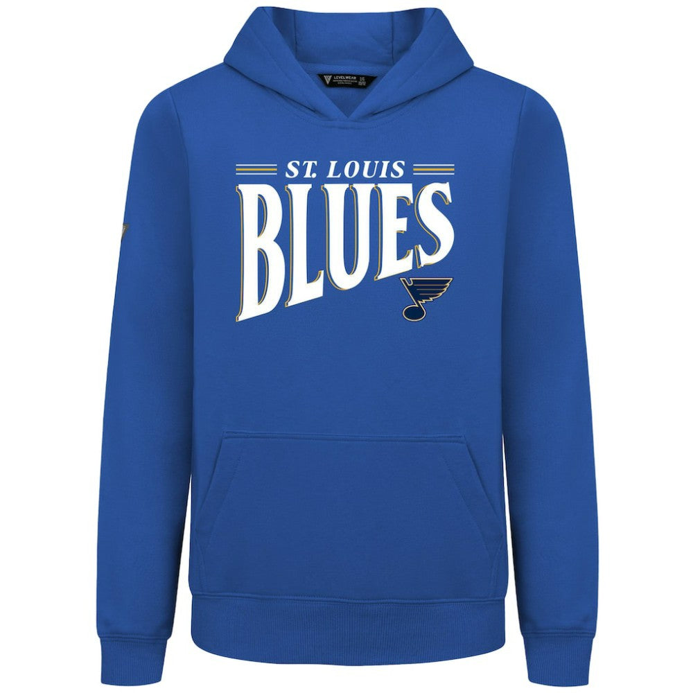 NHL St. Louis Blues Levelwear Youth Jr Podium Tally Pullover Hoodie - Royal