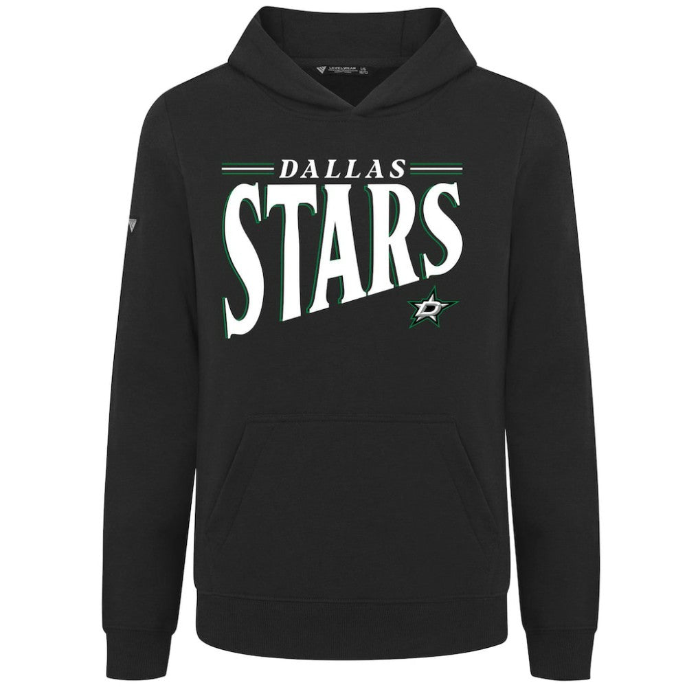 NHL Dallas Stars Levelwear Youth Jr Podium Tally Pullover Hoodie - Black