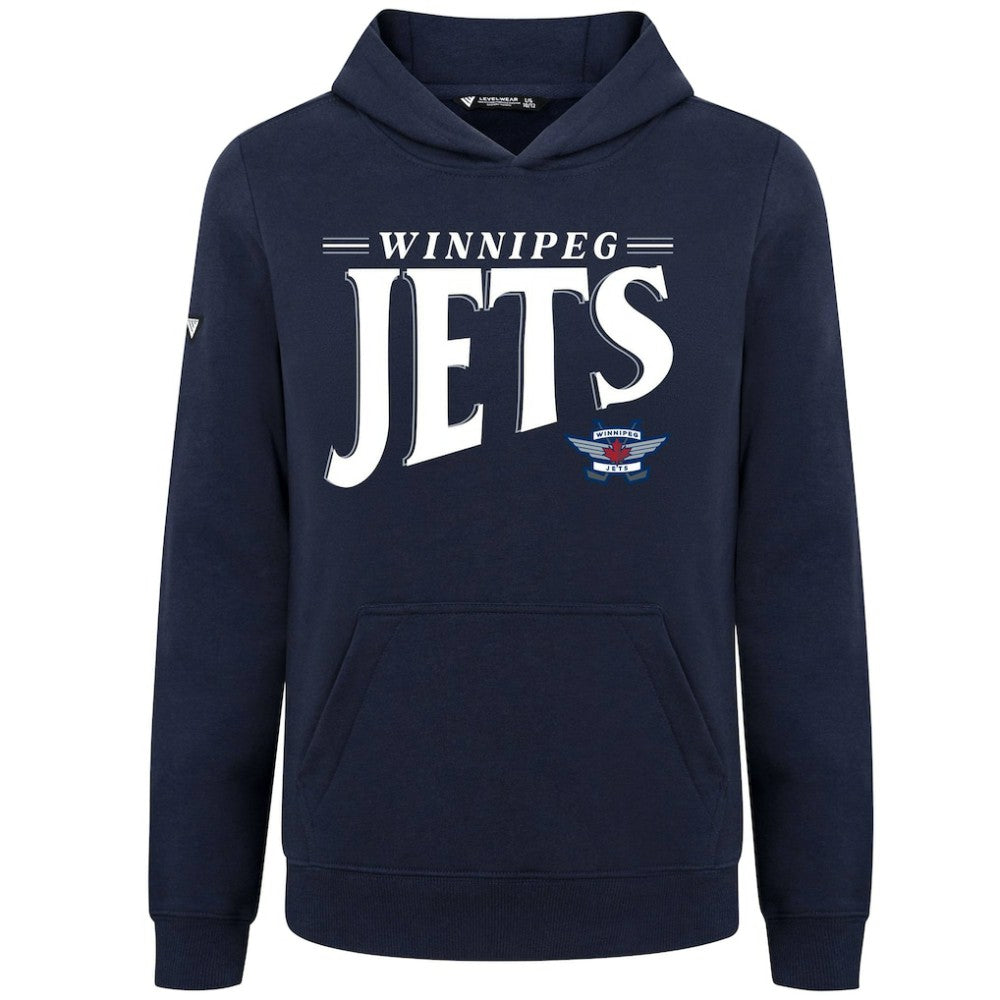 NHL Winnipeg Jets Levelwear Youth Jr Podium Tally Pullover Hoodie - Navy