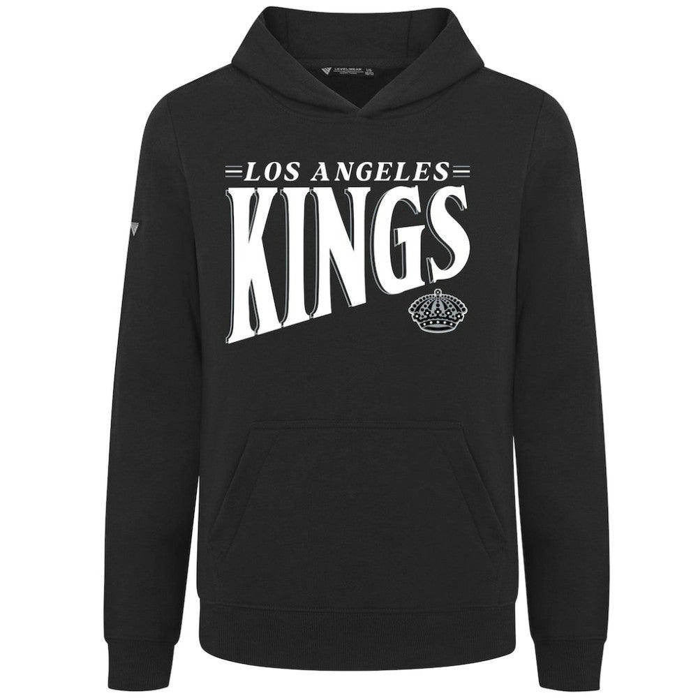 NHL Los Angeles Kings Levelwear Youth Jr Podium Tally Pullover Hoodie - Black