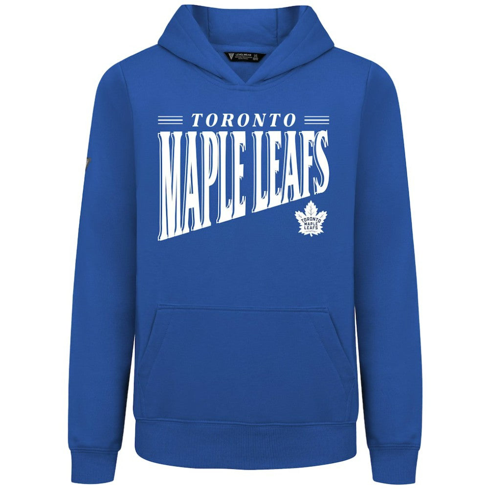 NHL Toronto Maple Leafs Levelwear Youth Jr Podium Tally Pullover Hoodie - Royal
