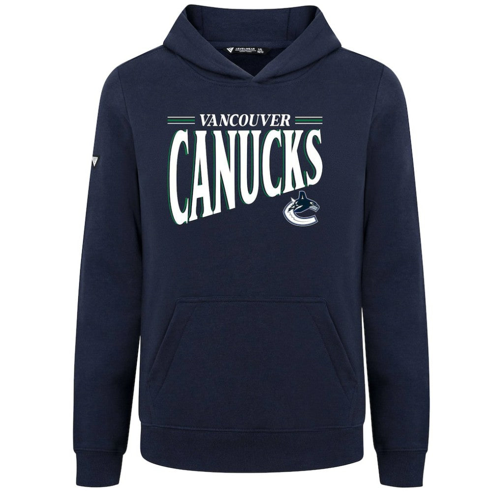 NHL Vancouver Canucks Levelwear Youth Jr Podium Tally Pullover Hoodie - Navy