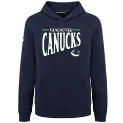 NHL Vancouver Canucks Levelwear Youth Jr Podium Tally Pullover Hoodie - Navy