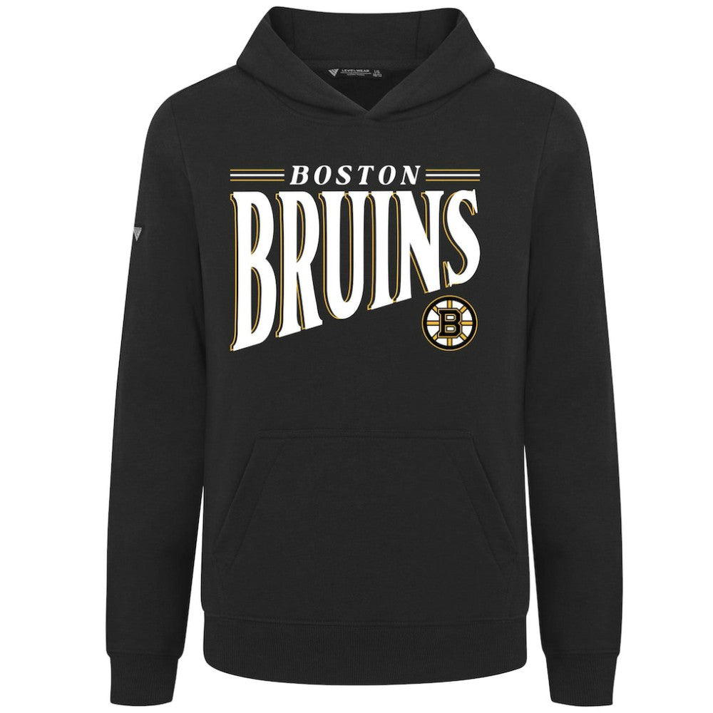 NHL Boston Bruins Levelwear Youth Jr Podium Tally Pullover Hoodie - Black
