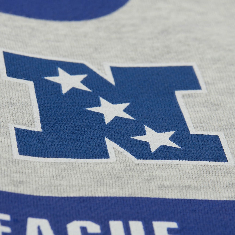New York Giants All Over Print Vintage Fleece Crewneck Sweatshirt Heather Gray