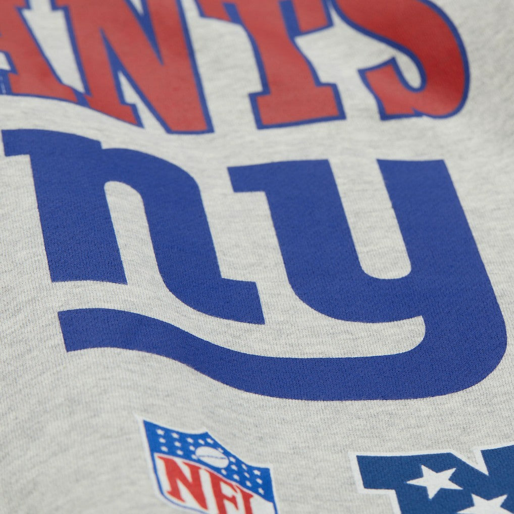 New York Giants All Over Print Vintage Fleece Crewneck Sweatshirt Heather Gray
