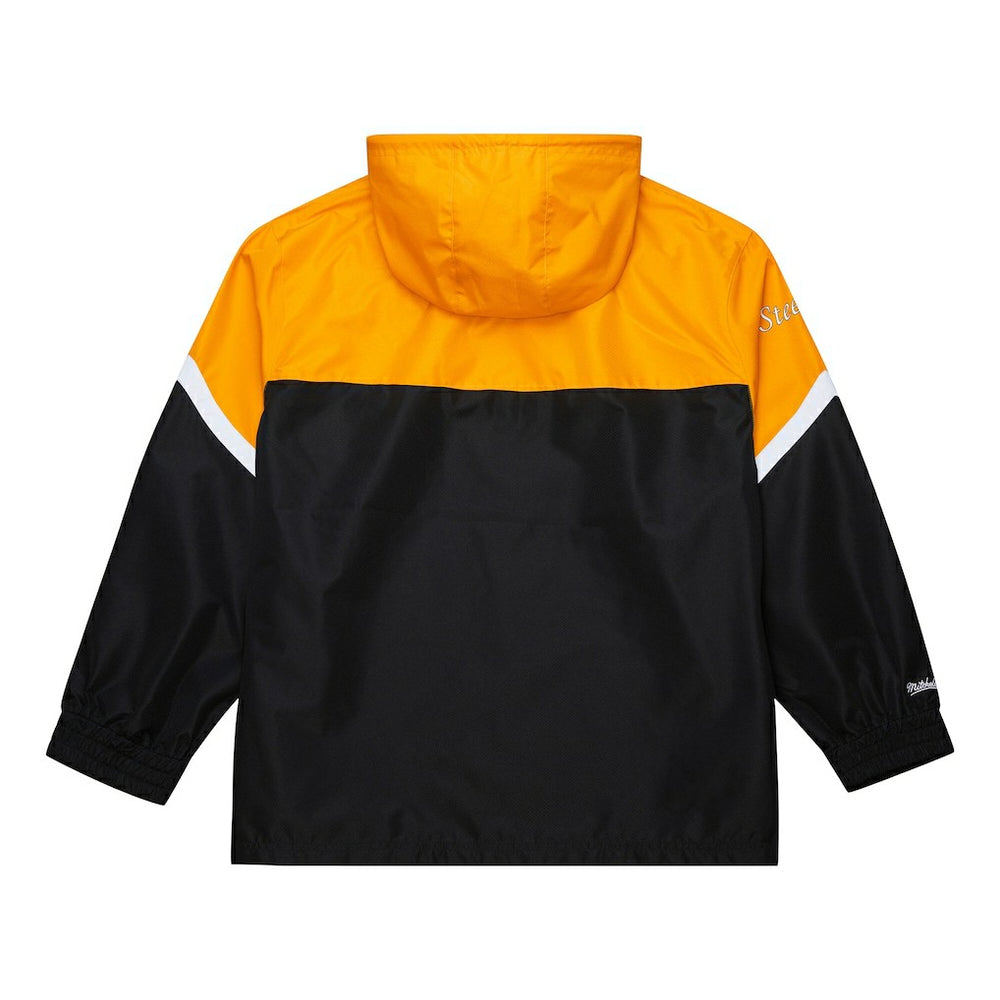 Pittsburgh Steelers Tie Breaker Vintage Logo Lightweight Anorak Half-Zip Windbreaker Gold/Black