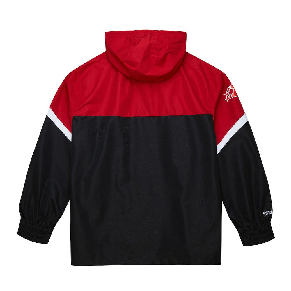 Kansas City Chiefs Tie Breaker Vintage Logo Lightweight Anorak Half-Zip Windbreaker Red/Black