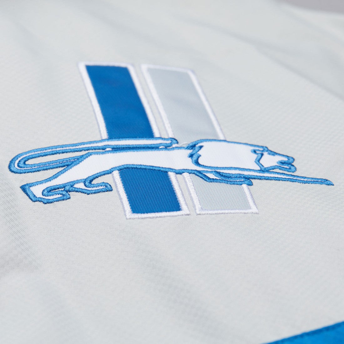 Detroit Lions Tie Breaker Vintage Logo Lightweight Anorak Half-Zip Windbreaker Silver/Blue
