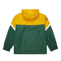 Green Bay Packers Tie Breaker Vintage Logo Lightweight Anorak Half-Zip Windbreaker Gold/Green
