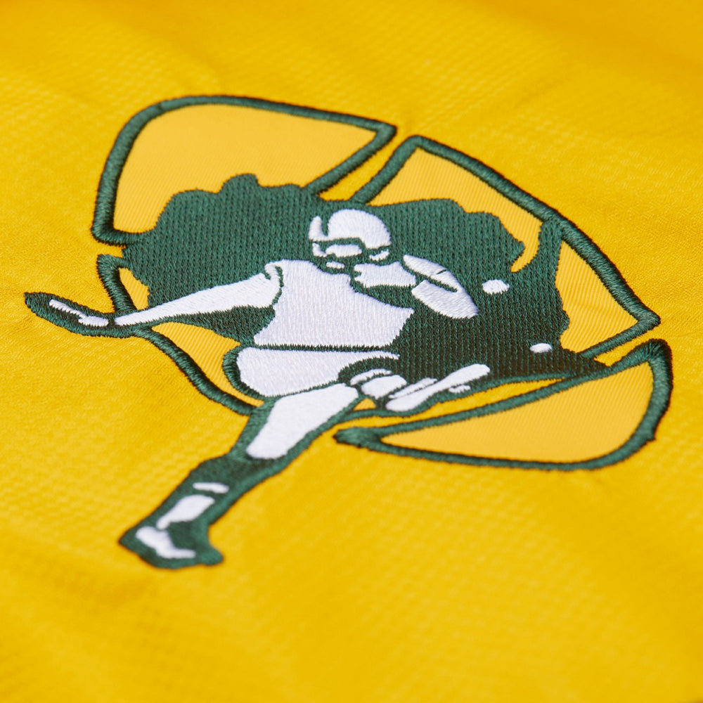 Green Bay Packers Tie Breaker Vintage Logo Lightweight Anorak Half-Zip Windbreaker Gold/Green