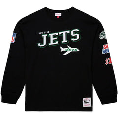 New York Jets Training Camp Vintage Logos Long Sleeve T-Shirt Black