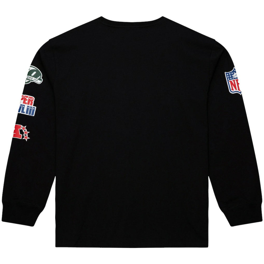 New York Jets Training Camp Vintage Logos Long Sleeve T-Shirt Black