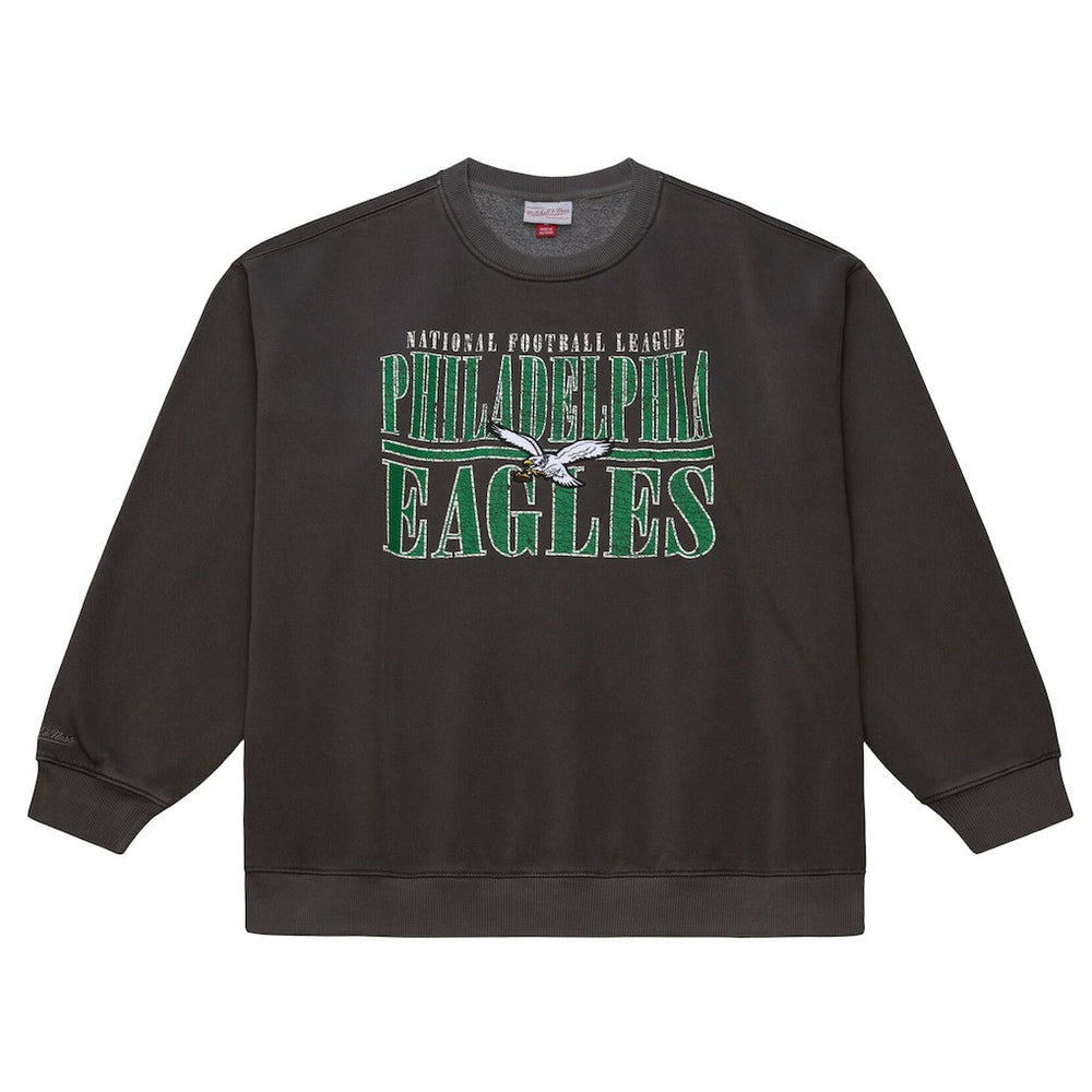 Philadelphia Eagles Downtown Crew Vintage Logo Sweatshirt Black