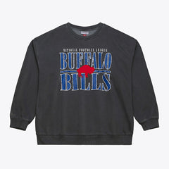 Buffalo Bills Downtown Crew Vintage Logo Sweatshirt Black