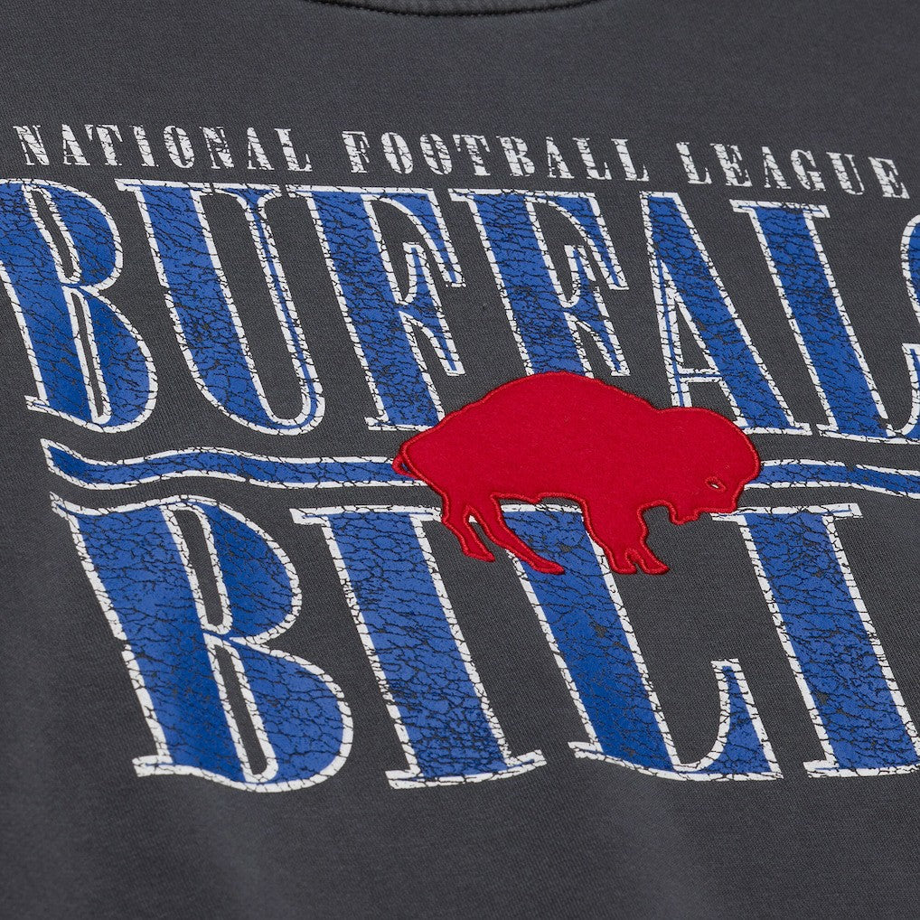 Buffalo Bills Downtown Crew Vintage Logo Sweatshirt Black