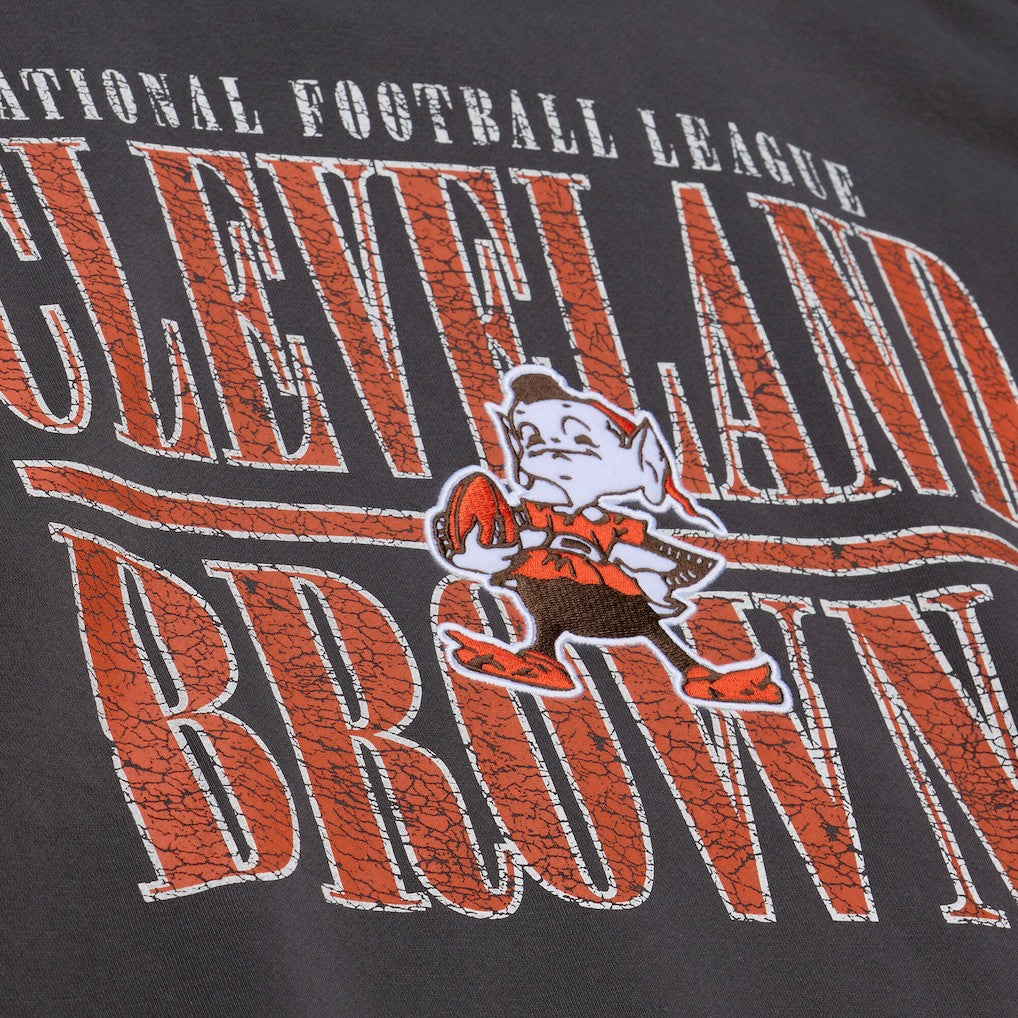 Cleveland Browns Downtown Crew Vintage Logo Sweatshirt Black