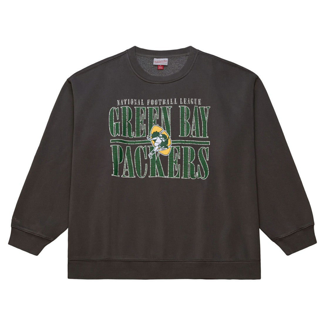 Green Bay Packers Downtown Crew Vintage Logo Sweatshirt Black