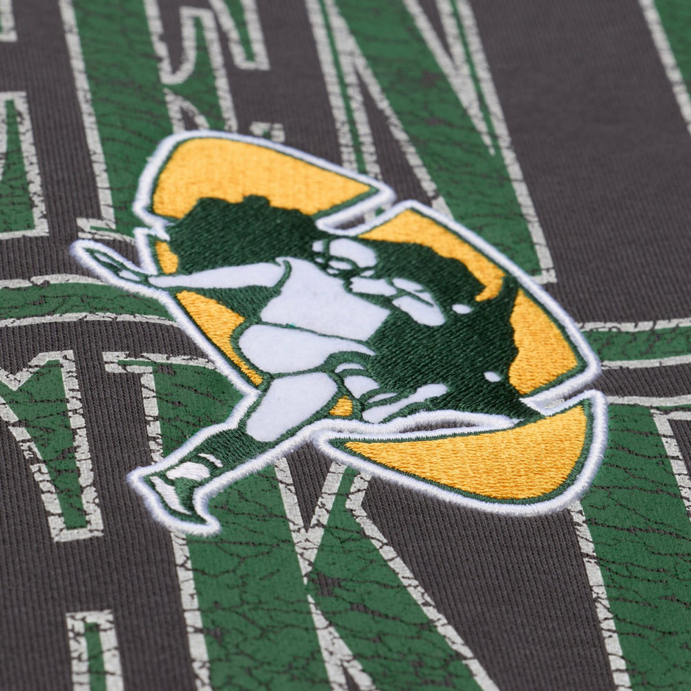 Green Bay Packers Downtown Crew Vintage Logo Sweatshirt Black
