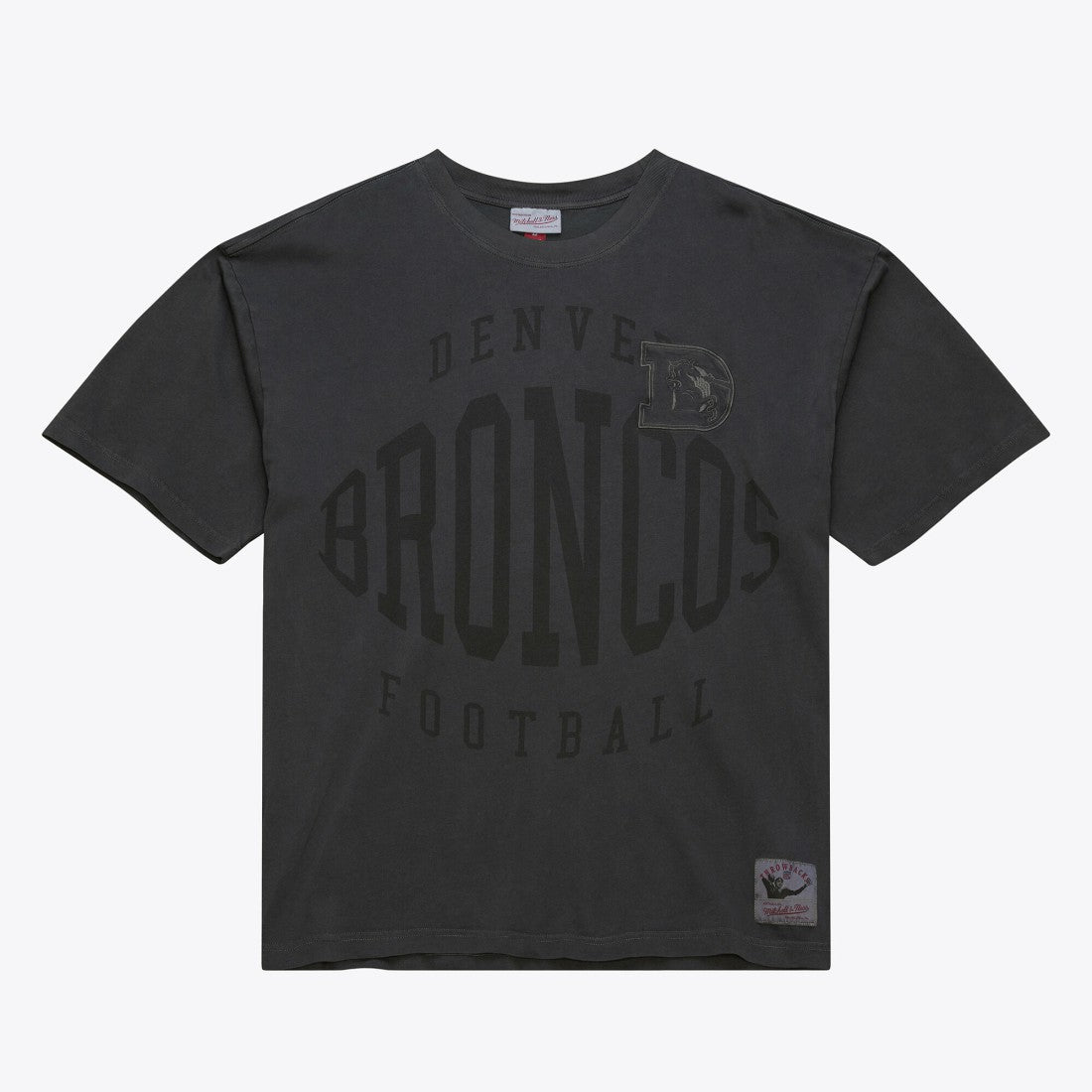 Denver Broncos Downtown Collection Premium Vintage Logo T-Shirt Black