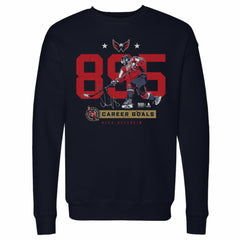 NHL Alexander Ovechkin Washington Capitals 500 Level Number Pullover Sweatshirt - Navy
