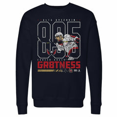 NHL Alexander Ovechkin Washington Capitals 500 Level Outline Pullover Sweatshirt - Navy