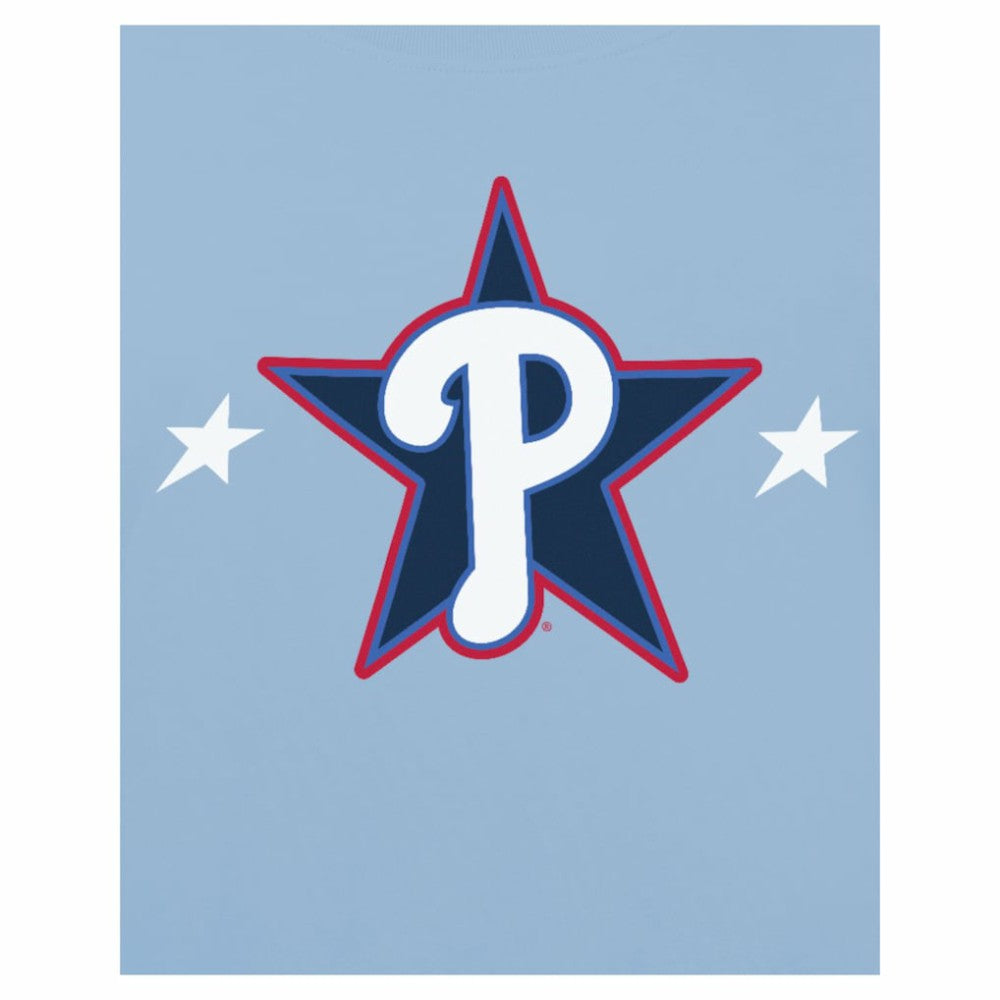 Philadelphia Phillies New Era 2025 MLB All-Star Game Workout T-Shirt - Light Blue T-shirts