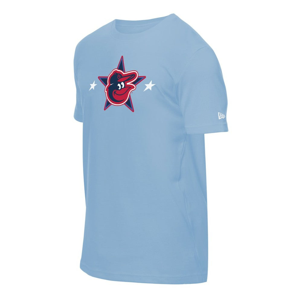 Baltimore Orioles New Era 2025 MLB All-Star Game Workout T-Shirt - Light Blue T-shirts